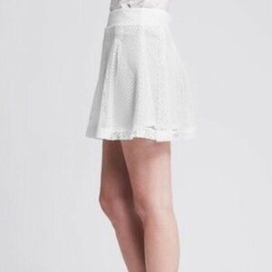 Banana Republic White Mini Skirt